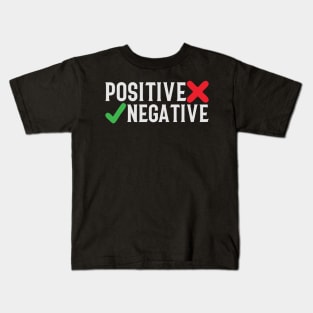 positive vs negative Kids T-Shirt